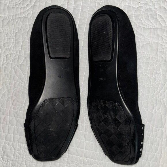 VAN ELI Black Suede Flats size 8.5M - Picture 6 of 6